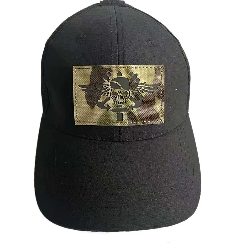 Parche reflectante IR emblema bandera con velcro para mochila - imagen 3