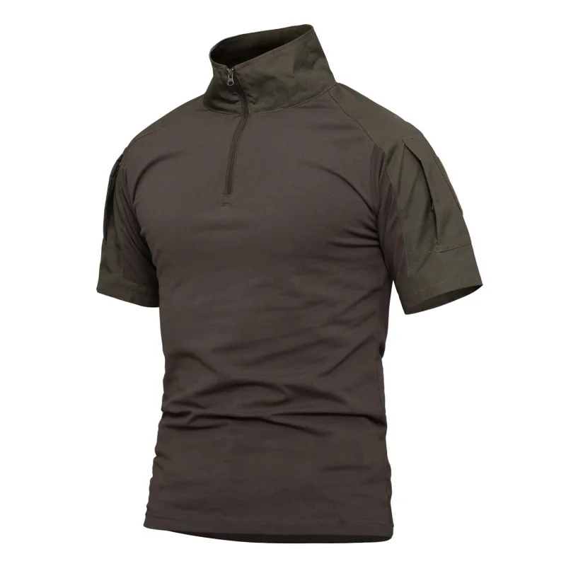 Camisa táctica manga corta camuflaje cuadros ripstop verano outdoor - imagen 3