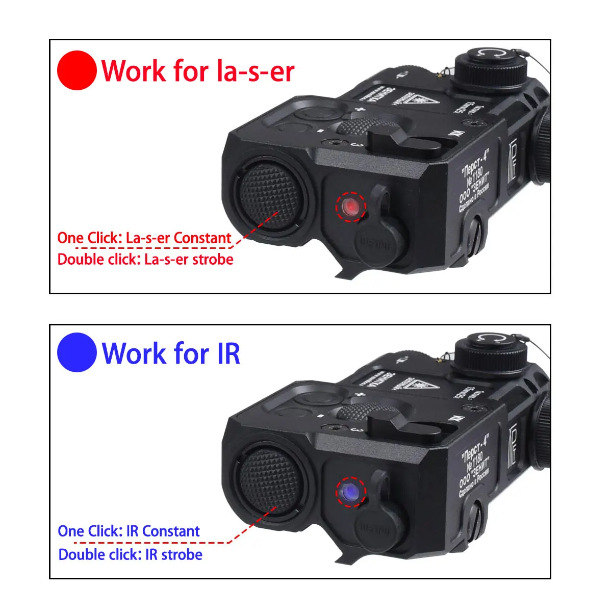 Zenit Perst 4 Green IR Dispositivo Combinado Láser IR Punto Rojo Airsoft - imagen 5