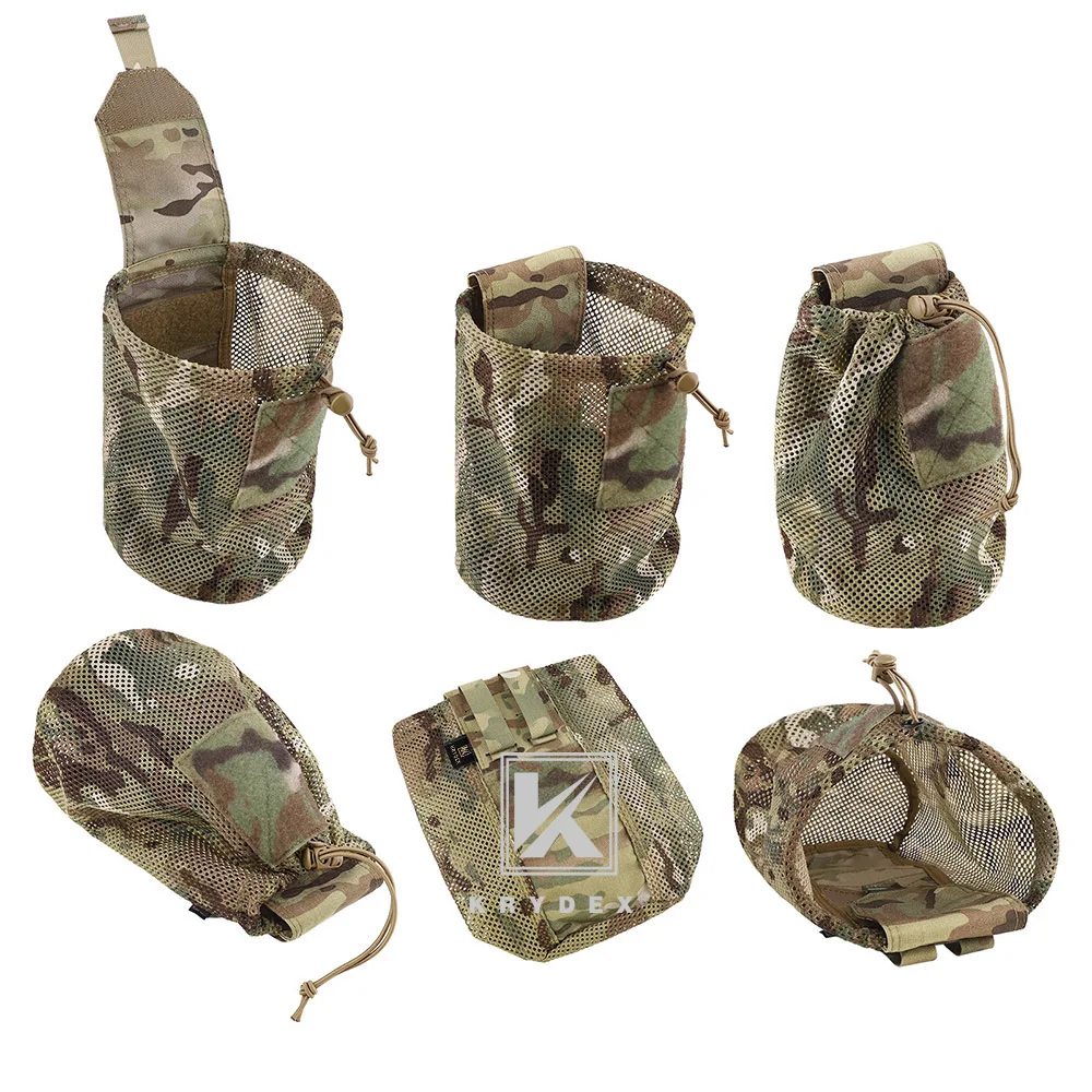 KRYDEX porta cargadores MOLLE de malla táctica plegable