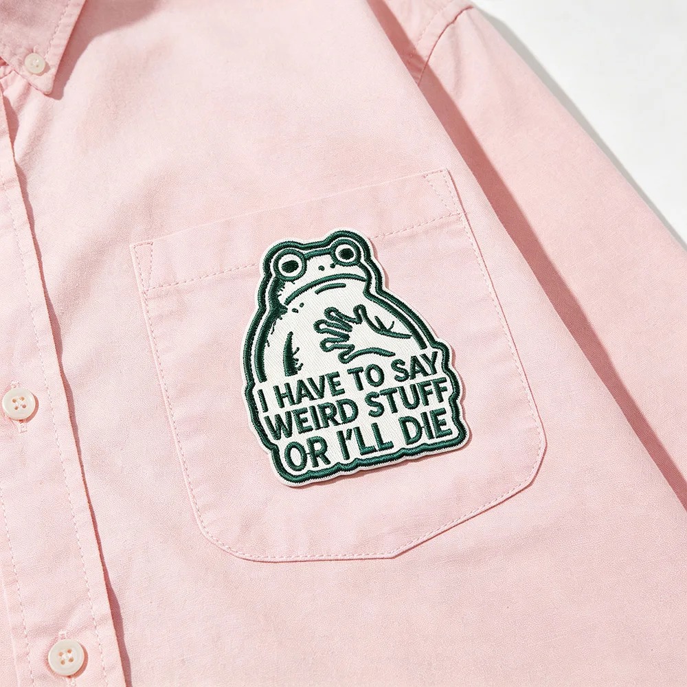 Parche bordado termoadhesivo rana verde – para coser o planchar - imagen 4