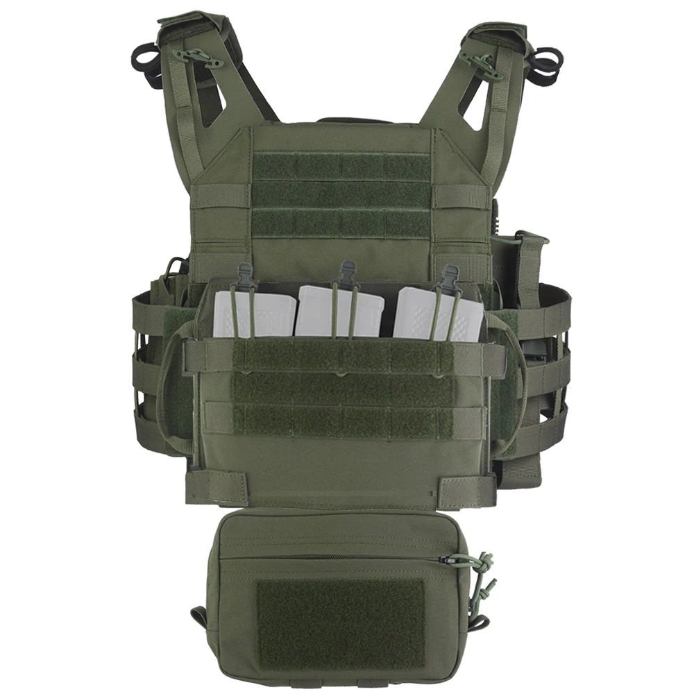 Portador de placa JPC R MOLLE Airsoft – Chaleco táctico ligero - imagen 2