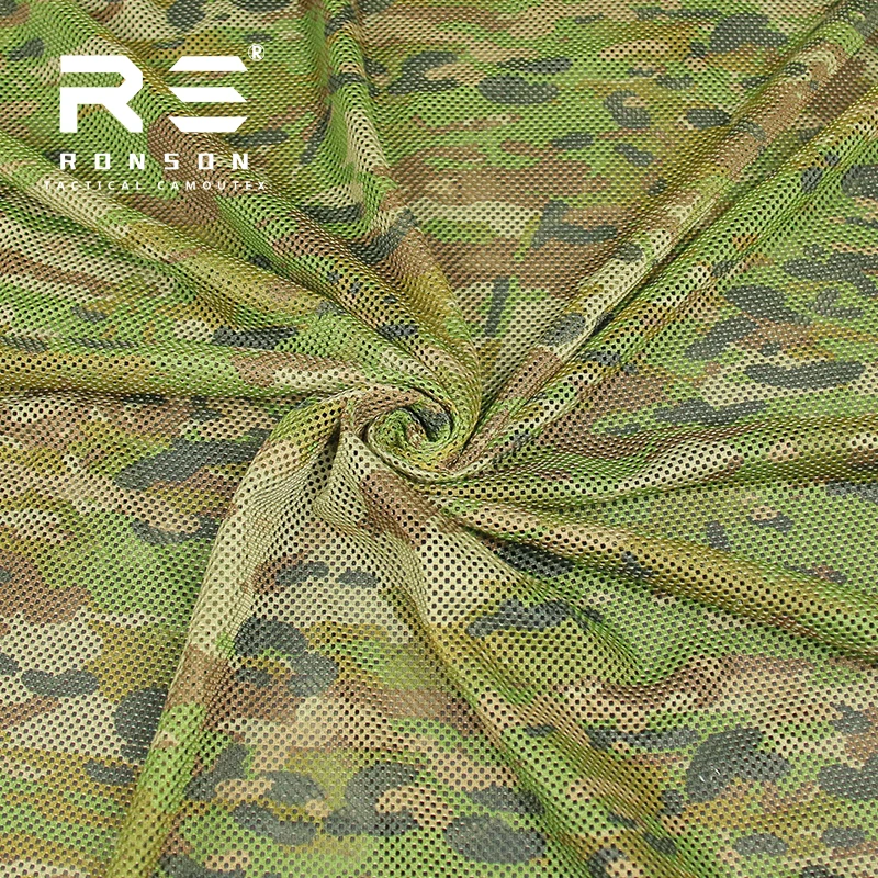 Tela malla camuflaje táctica de tricota para estampado en prendas - imagen 3
