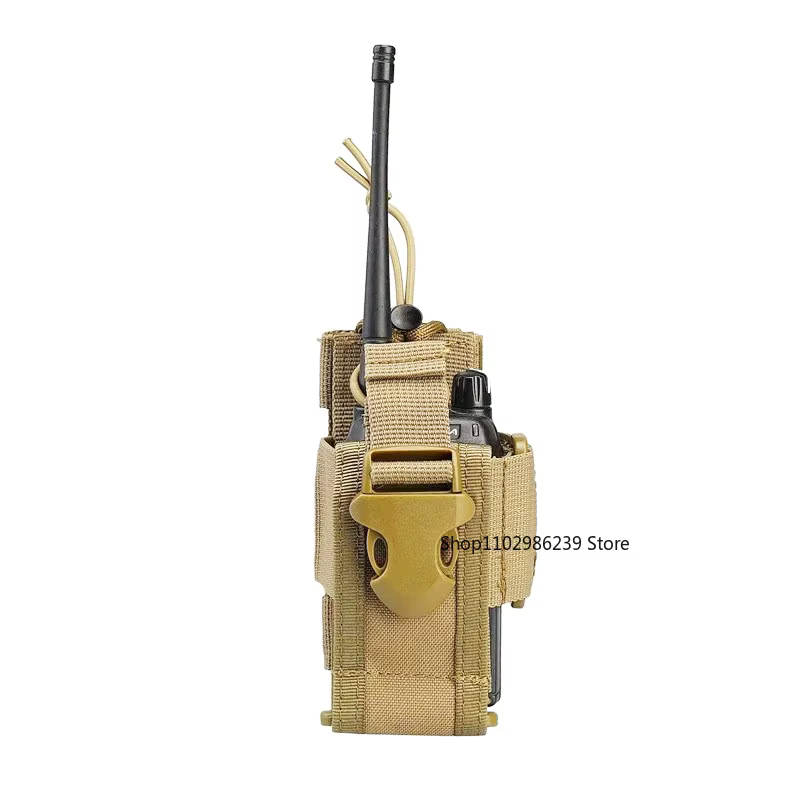 Bolsa táctica MOLLE para walkie talkie – Soporte regulable - imagen 4