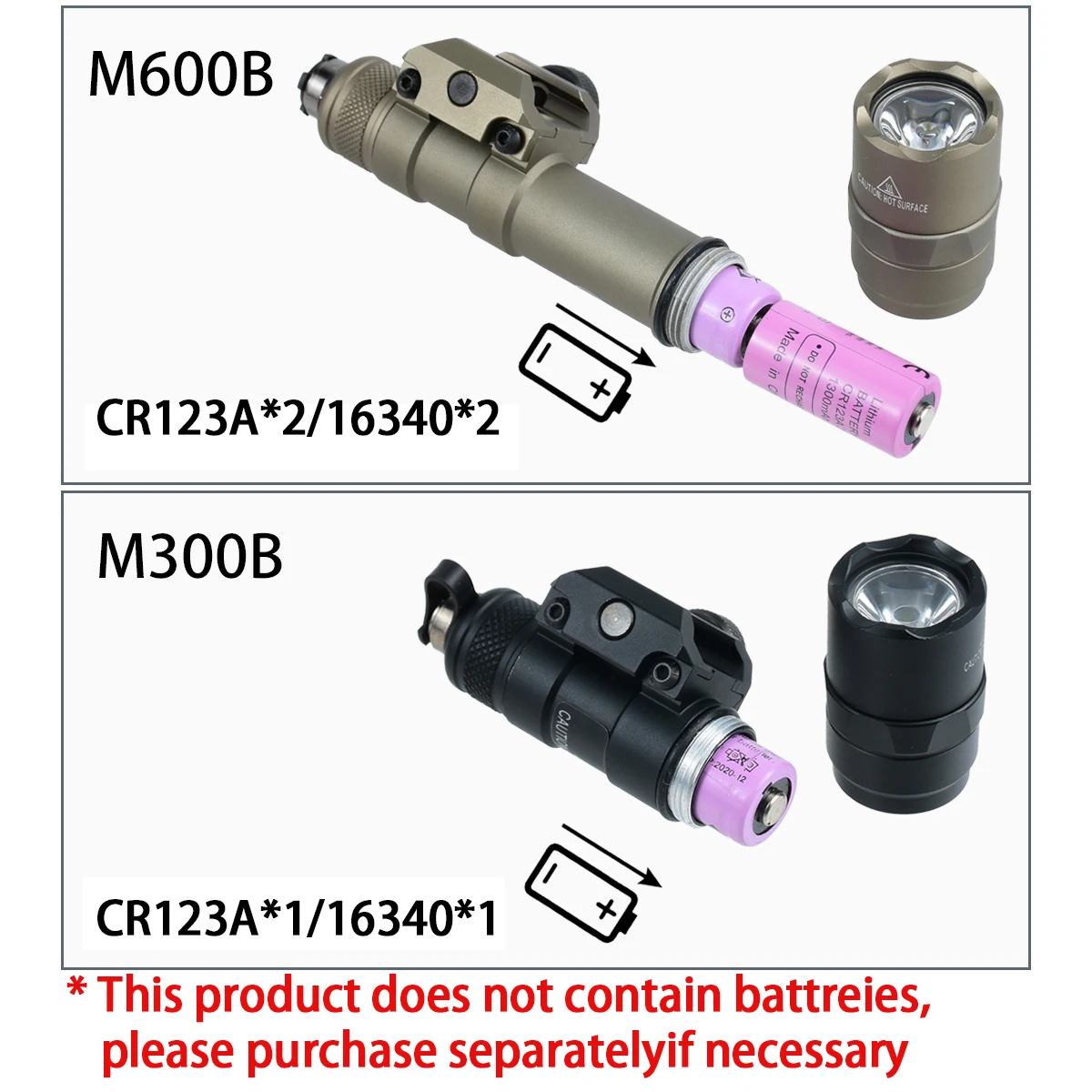 Linterna táctica Surefire LED con montaje Mlok y Picatinny - imagen 2