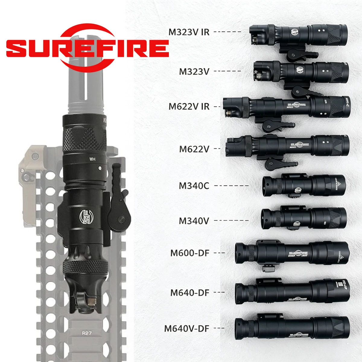 SureFire Linterna Táctica LED Estroboscópica con Montaje M-LOK - imagen 4