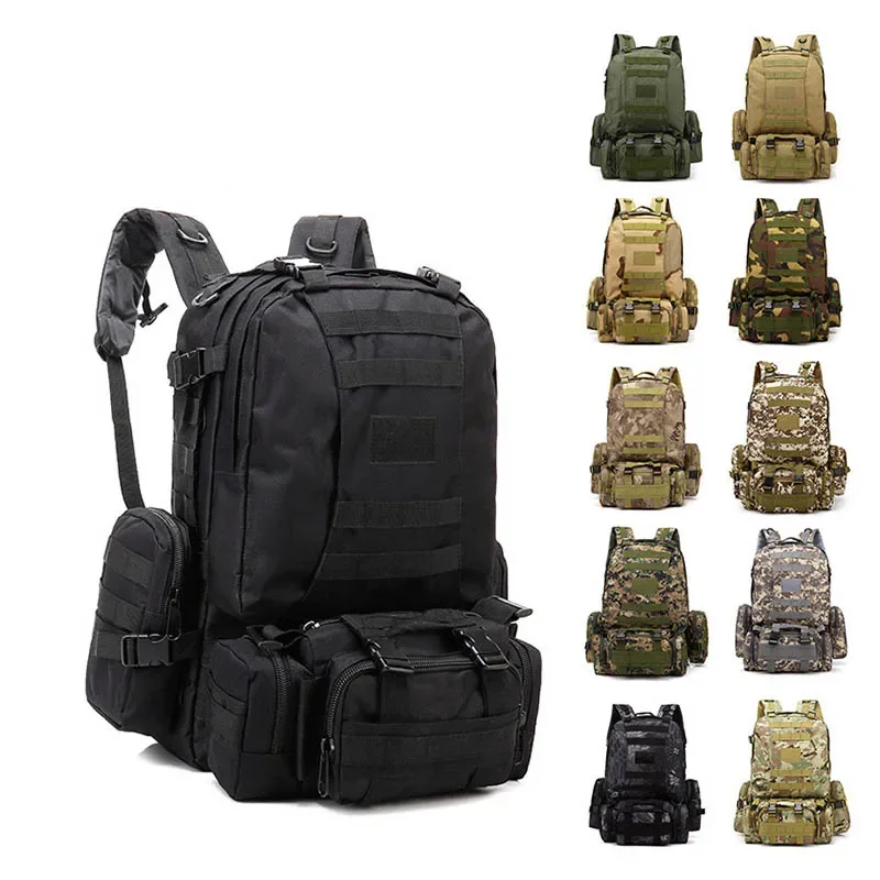 Mochila táctica impermeable gran capacidad para senderismo y acampada - imagen 3
