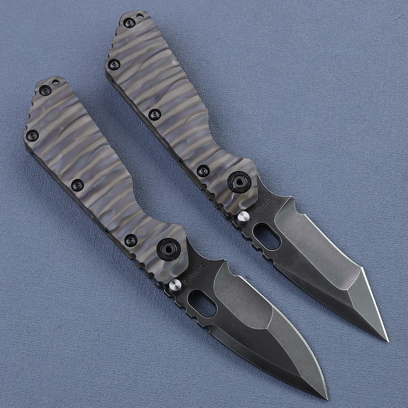 Cuchillo táctico Y-START SMF supervivencia plegable D2 titanio - imagen 2