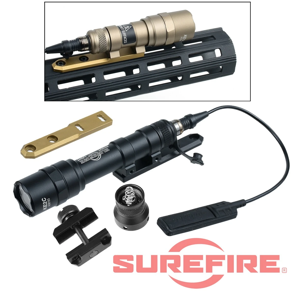 Surefire linterna táctica M600 con LED blanco y montaje M-LOK - imagen 5