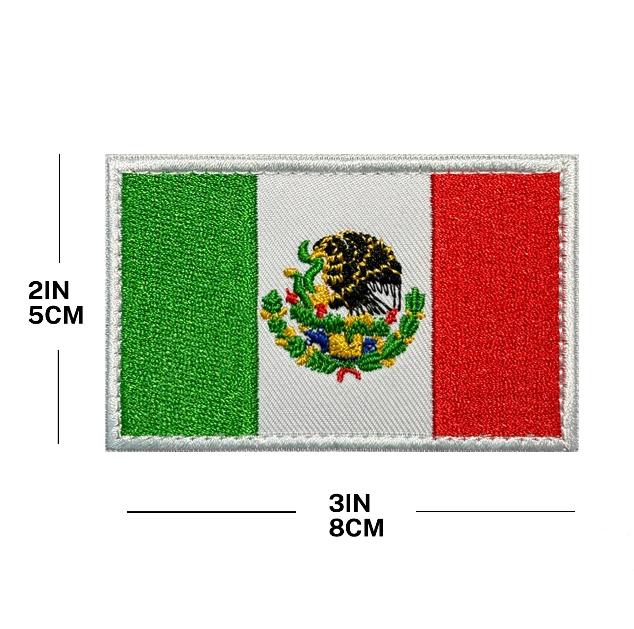 Parche bandera EE. UU.–México bordado para planchar o coser - imagen 5