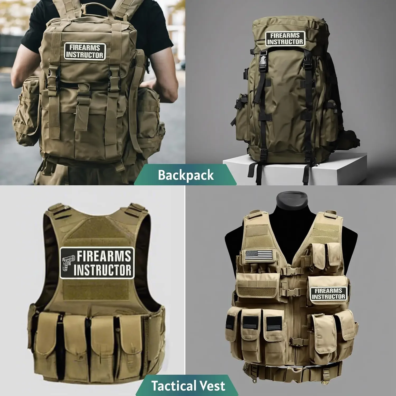 Parche Glock Morale MOLLE bordado vellcro - imagen 3