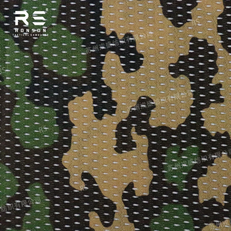 Tela de camuflaje tipo malla táctica tejido tricot para chaleco - imagen 5