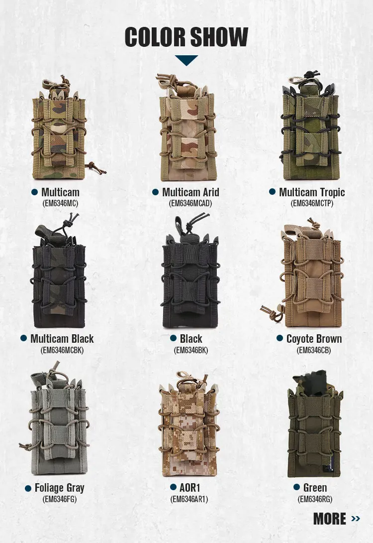 Montaje MOLLE y posicionamiento en la plataforma