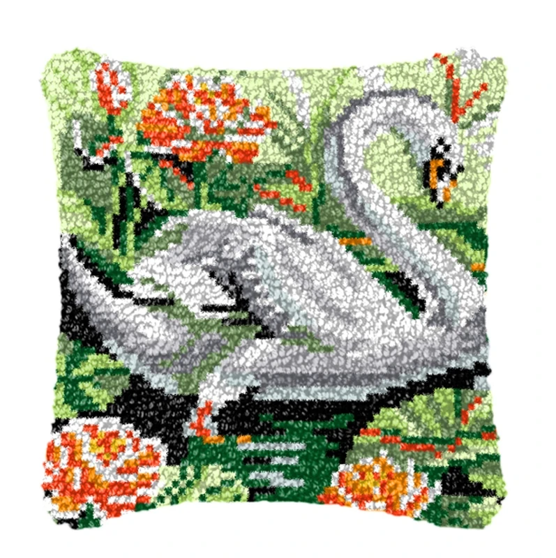 Kit de ganchillo reversible con animales para alfombras - imagen 2
