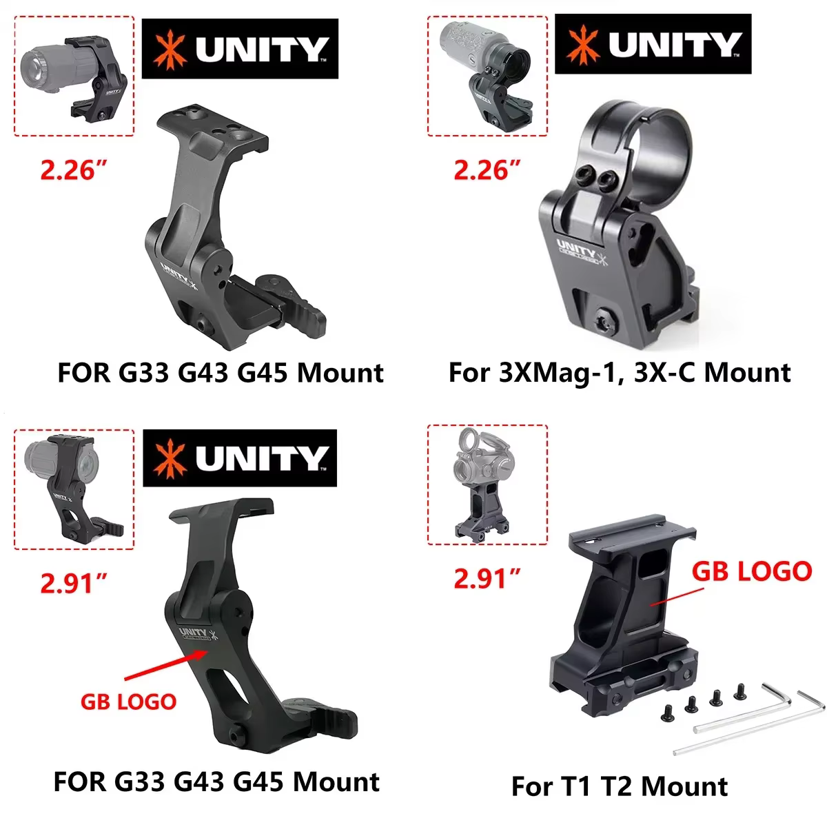 Montura Unity Fast Mount FTC OMNI con palanca QD