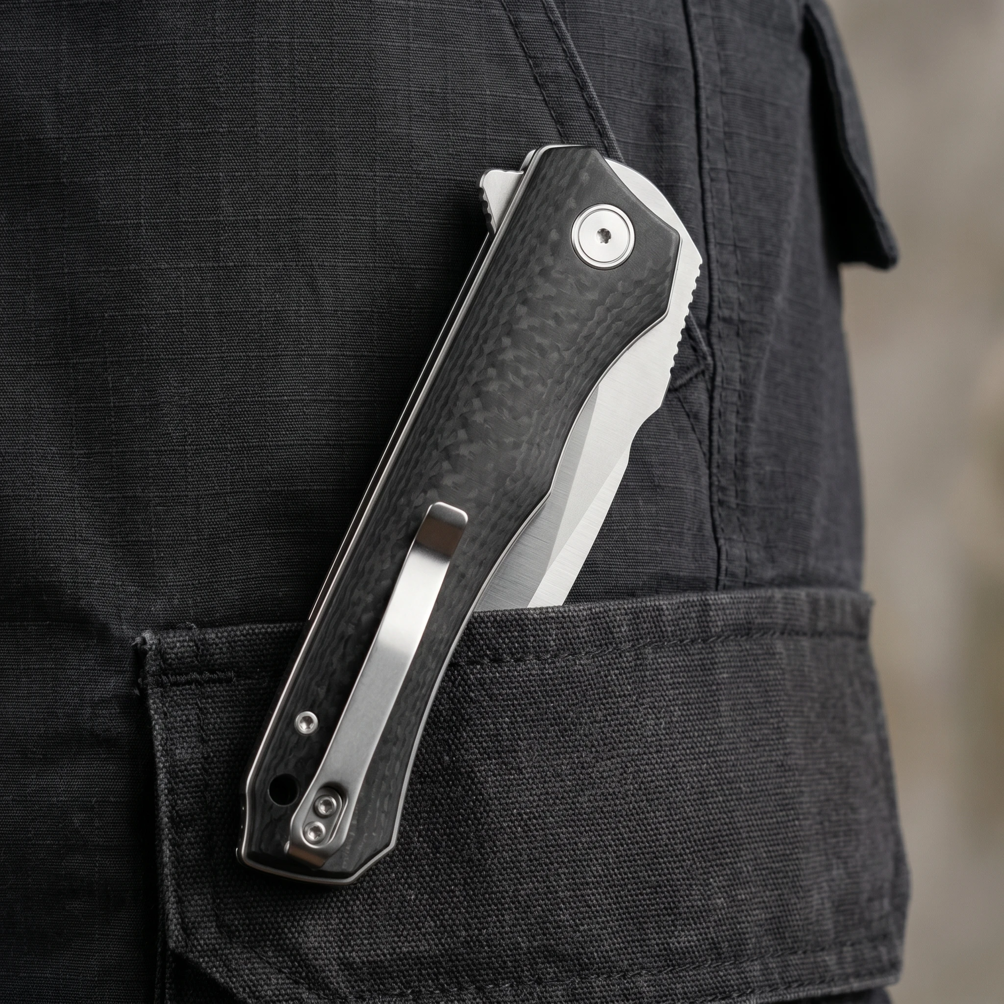 Cuchillo plegable de acero para exteriores – herramienta táctica - imagen 4