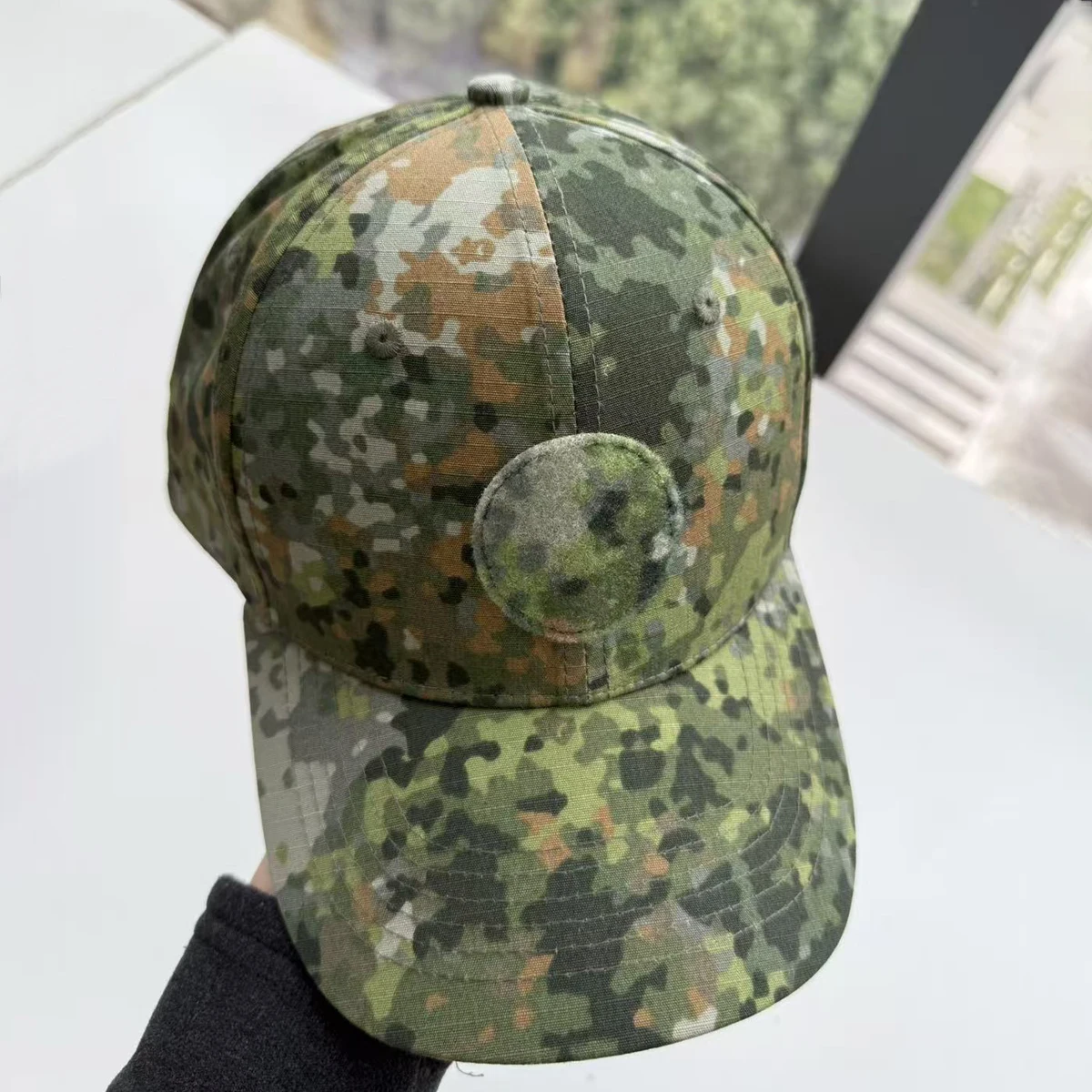 NFP Gorra táctica béisbol camuflaje woodland Multi-green verano - imagen 4