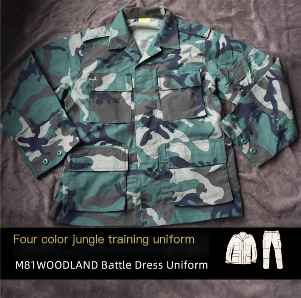 Tom PLUS BDU camuflaje M81 Woodland clásico manga larga y pantalón - imagen 5