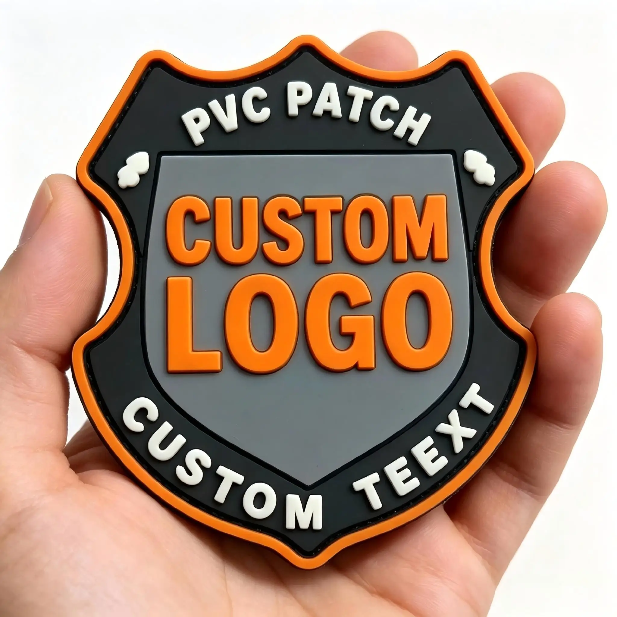 Parche termoadhesivo 3D PVC logotipo, silicona gancho y bucle - imagen 5