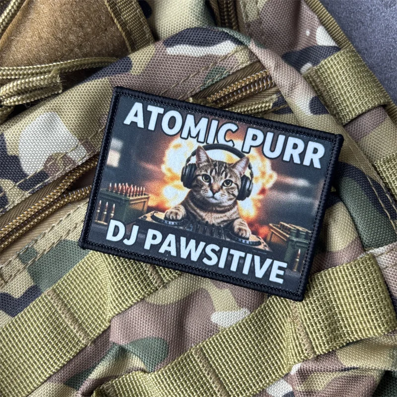 ATOMIC PURR parche táctico moral para gancho y bucle, mochila - imagen 5