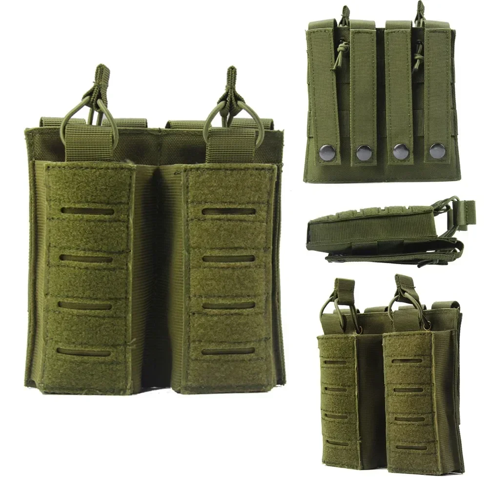 Funda táctica MOLLE doble para cargadores de fusil y pistola - imagen 2