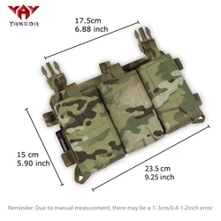 Panel frontal triple MOLLE porta cargadores tracción rápida – YAKEDA