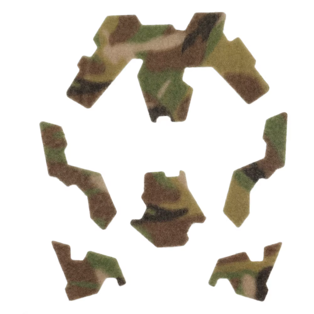 Parches en verde militar