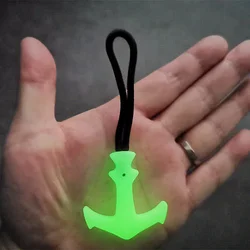Tirador de cremallera táctico con cordón ancla para bolso y mochila