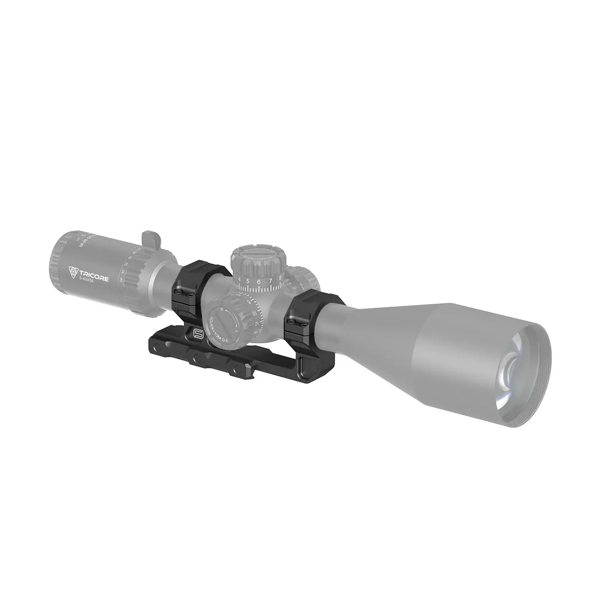 Montura óptica SPINA 30mm Picatinny fija con tornillos, alta resistencia a vibraciones
