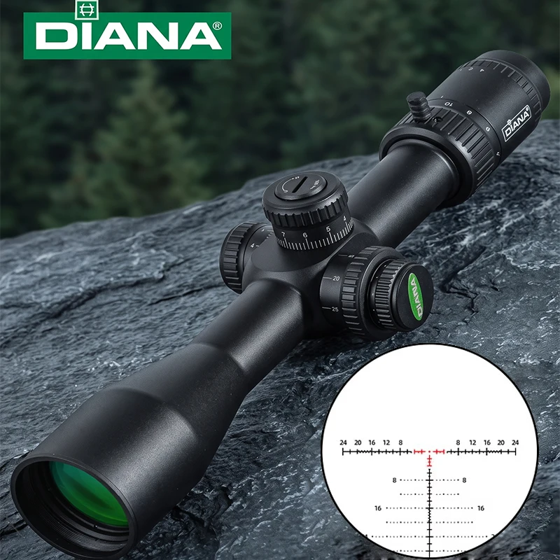 Visor telescópico DIANA SFIR FFP con retícula roja iluminada - imagen 2