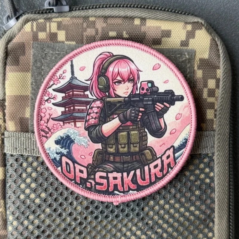 Parche táctico anime con velcro para mochila y ropa brazalete moral - imagen 5