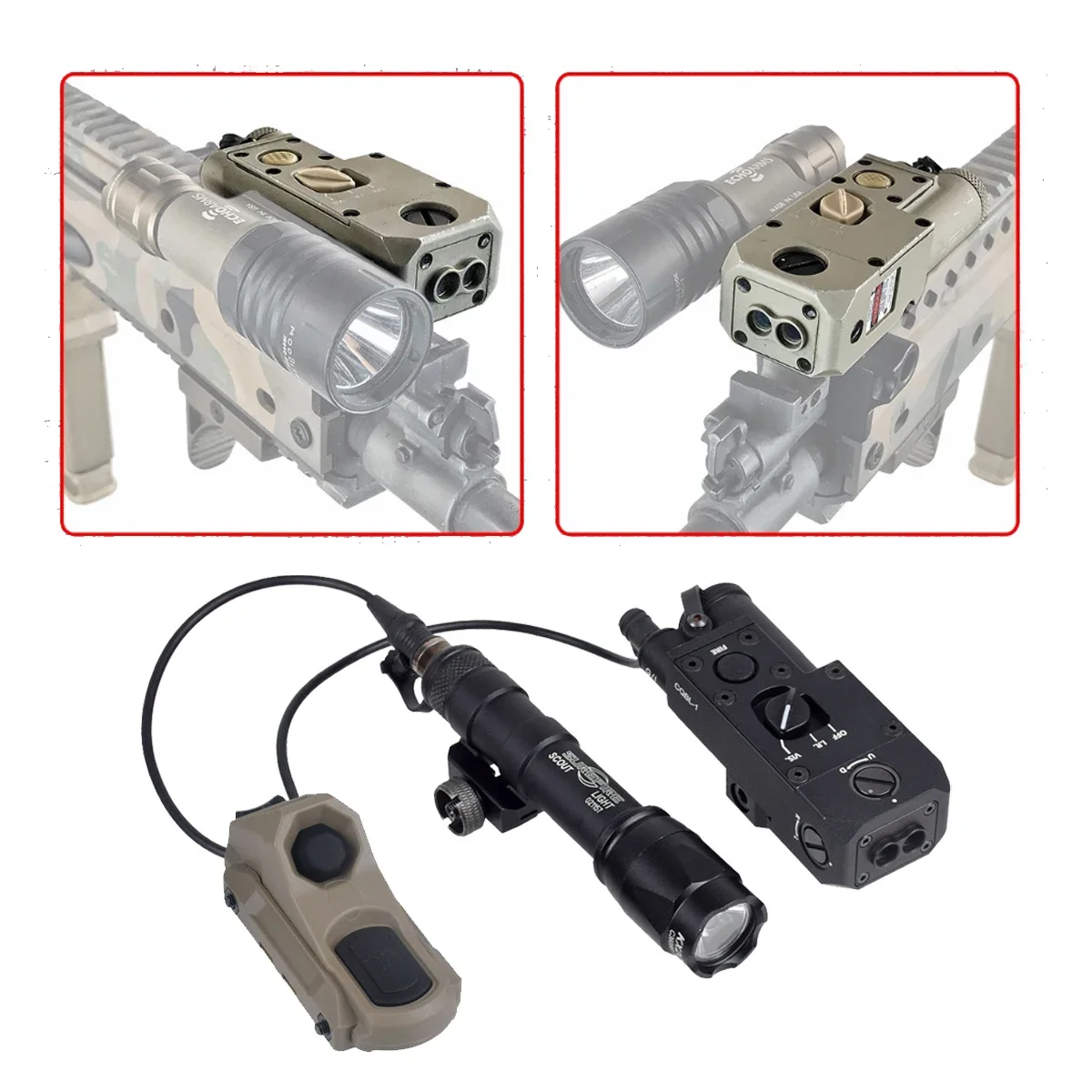 Módulo láser IR CQBL-1 visto desde不同角度