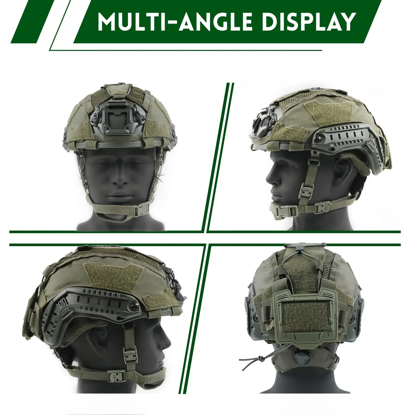 Casco táctico marítimo ajustable para airsoft con soporte NVG - imagen 3