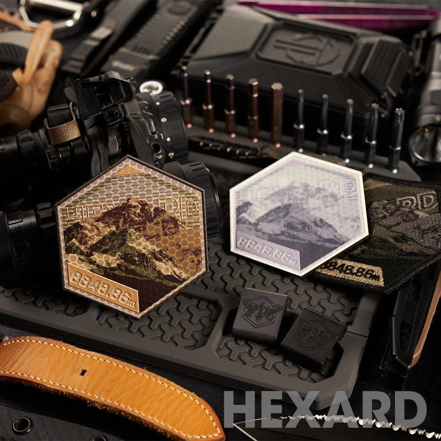 Hexard PC06 Parche bordado reflectante Everest, para mochila y ropa - imagen 2