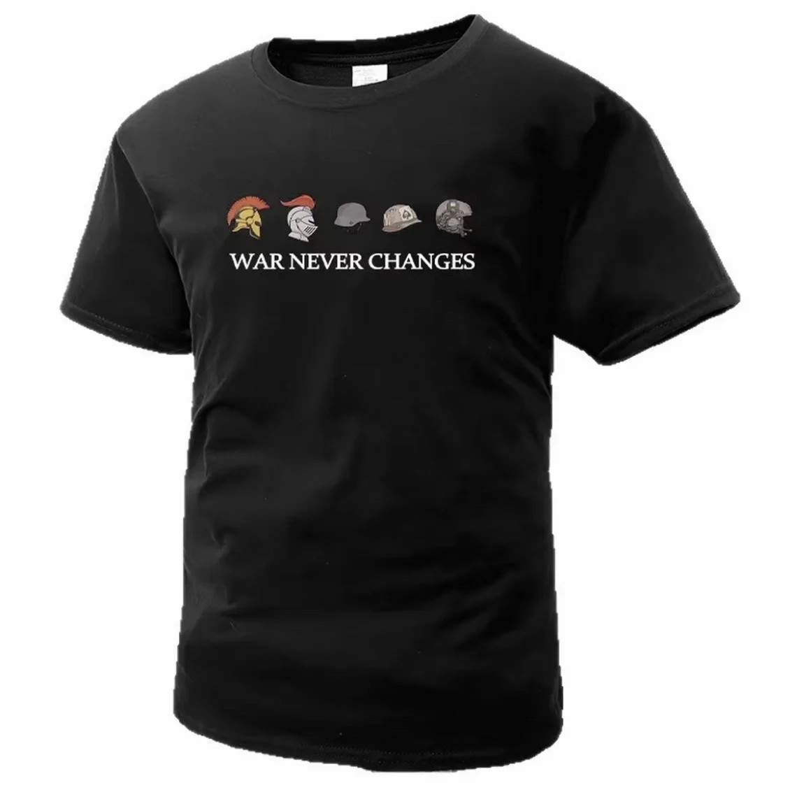 Camiseta de algodón hombre manga corta cuello redondo holgada - imagen 4