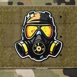 Parche táctico bomberos Mask con velcro para chaleco MOLLE