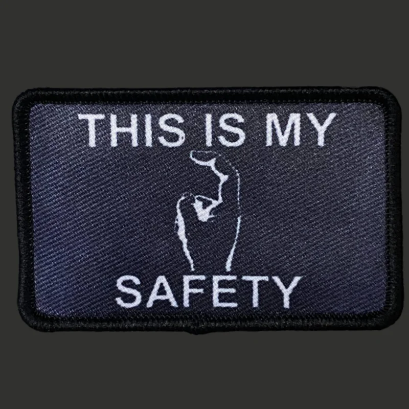 Parche This Is My Safety Sir – Velcro Táctico Militar para Mochila o Chaleco - imagen 2