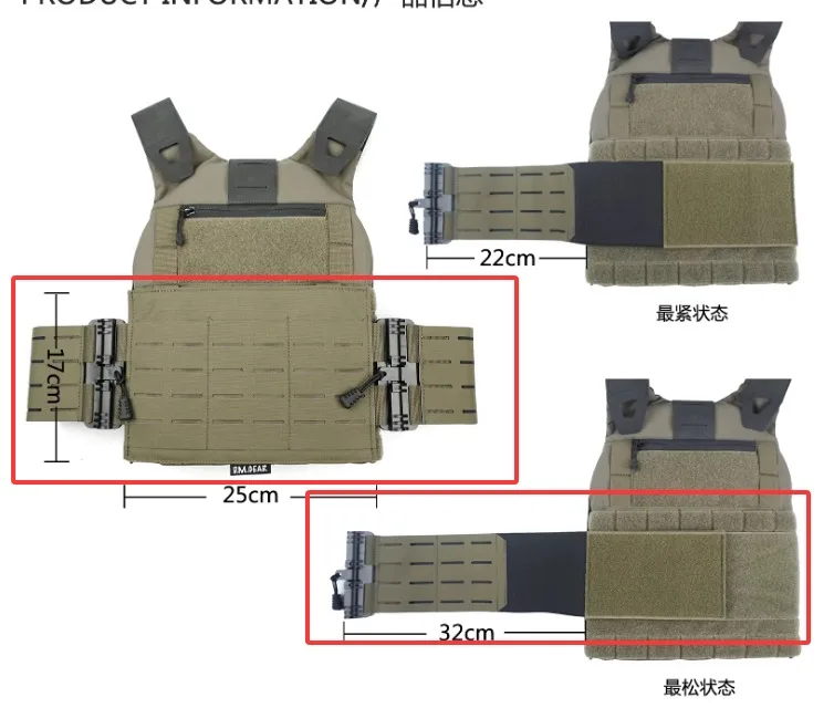 Funda de cintura MOLLE liberación rápida táctica outdoor - imagen 3