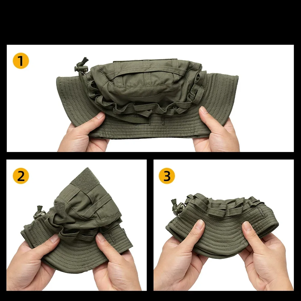 IDOGEAR Sombrero Táctico Boonie Transpirable de Ala Ancha - imagen 5