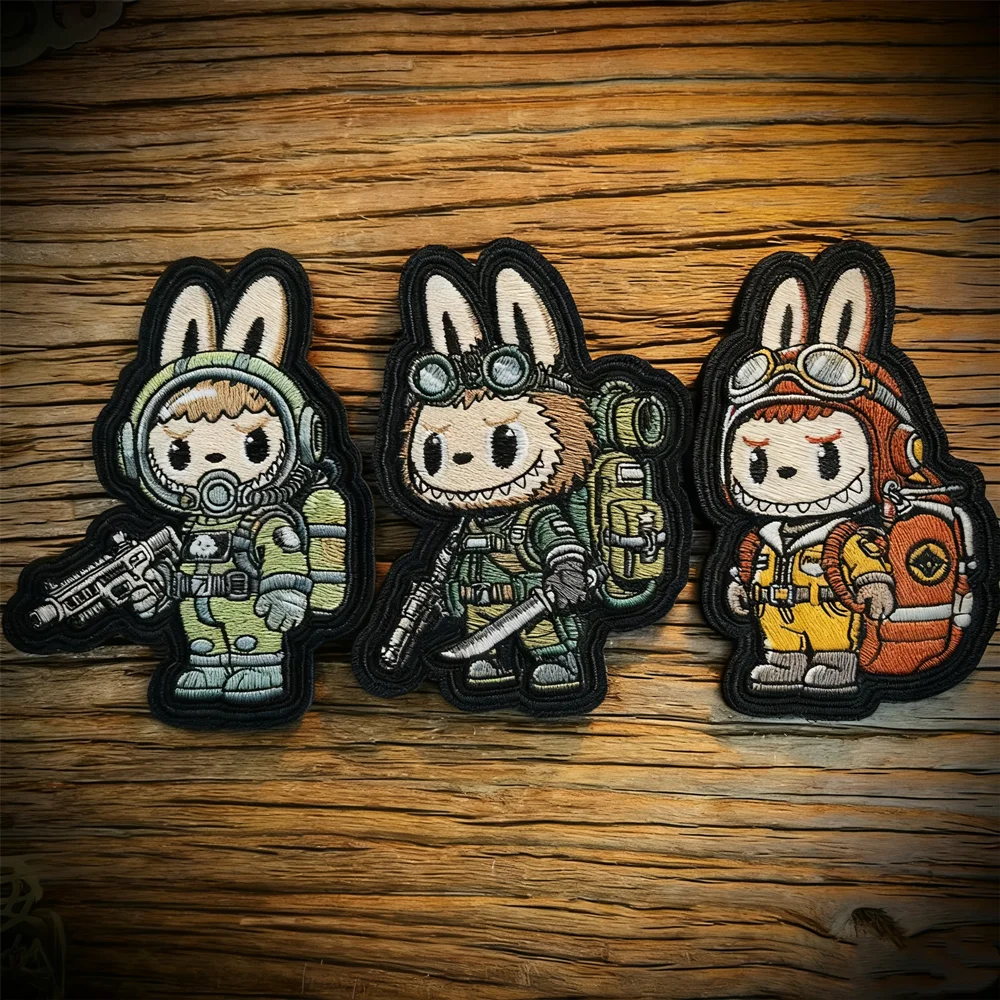Parche bordado táctico bombero – Escuadrón para uniforme y mochila - imagen 4