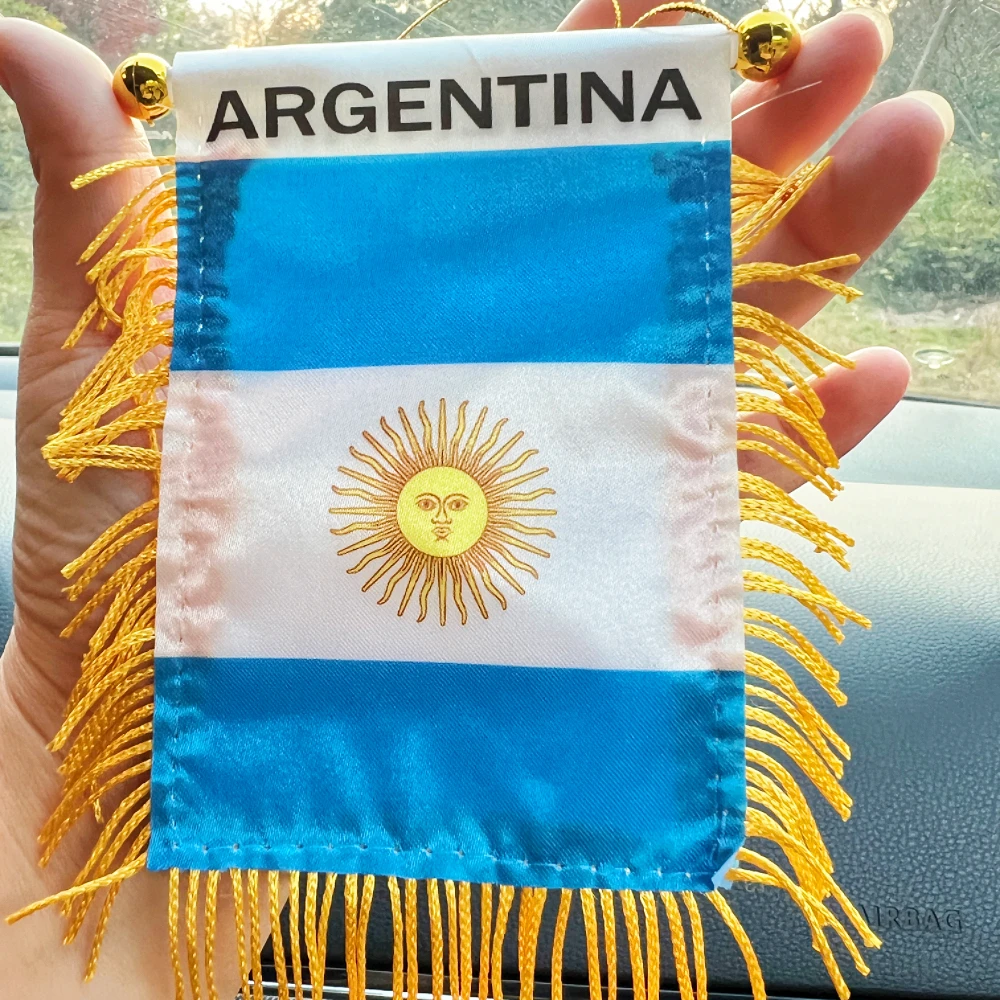 Banderines poliéster resistente Argentina para decoración de coche - imagen 2