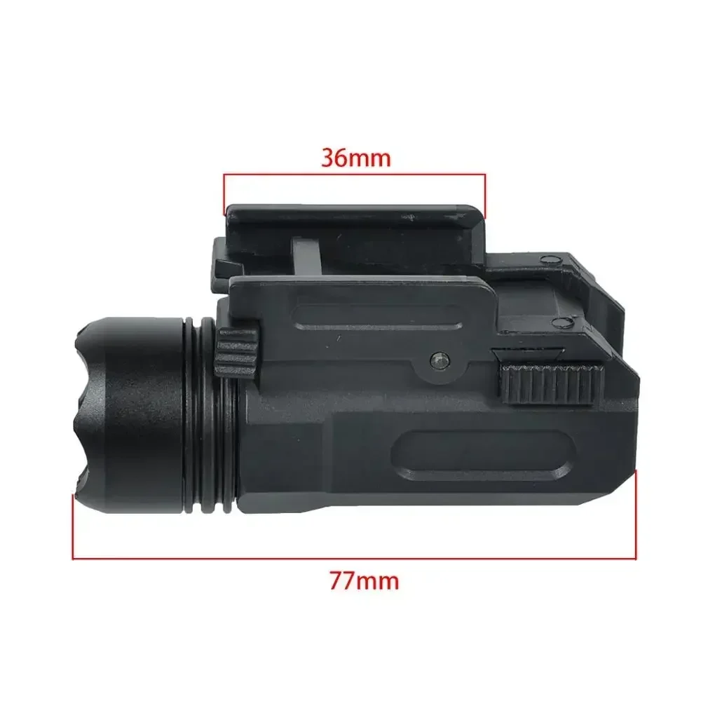 Linterna táctica QD para Glock con riel Picatinny - imagen 5