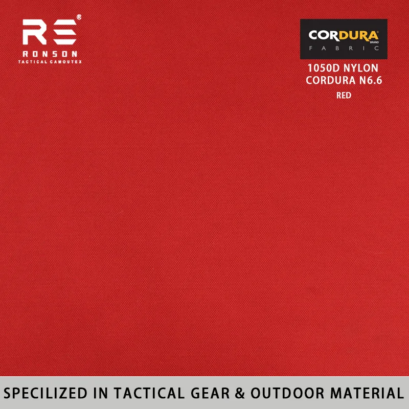 Ronson Cordura táctica NIR en nailon PU repelente al agua Roja
