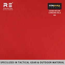 Ronson Cordura táctica NIR en nailon PU repelente al agua Roja