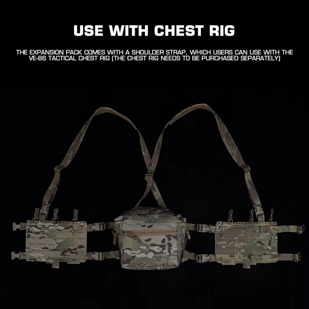 Alpha Bolsa táctica MOLLE grande enrollable para caza y airsoft - imagen 2