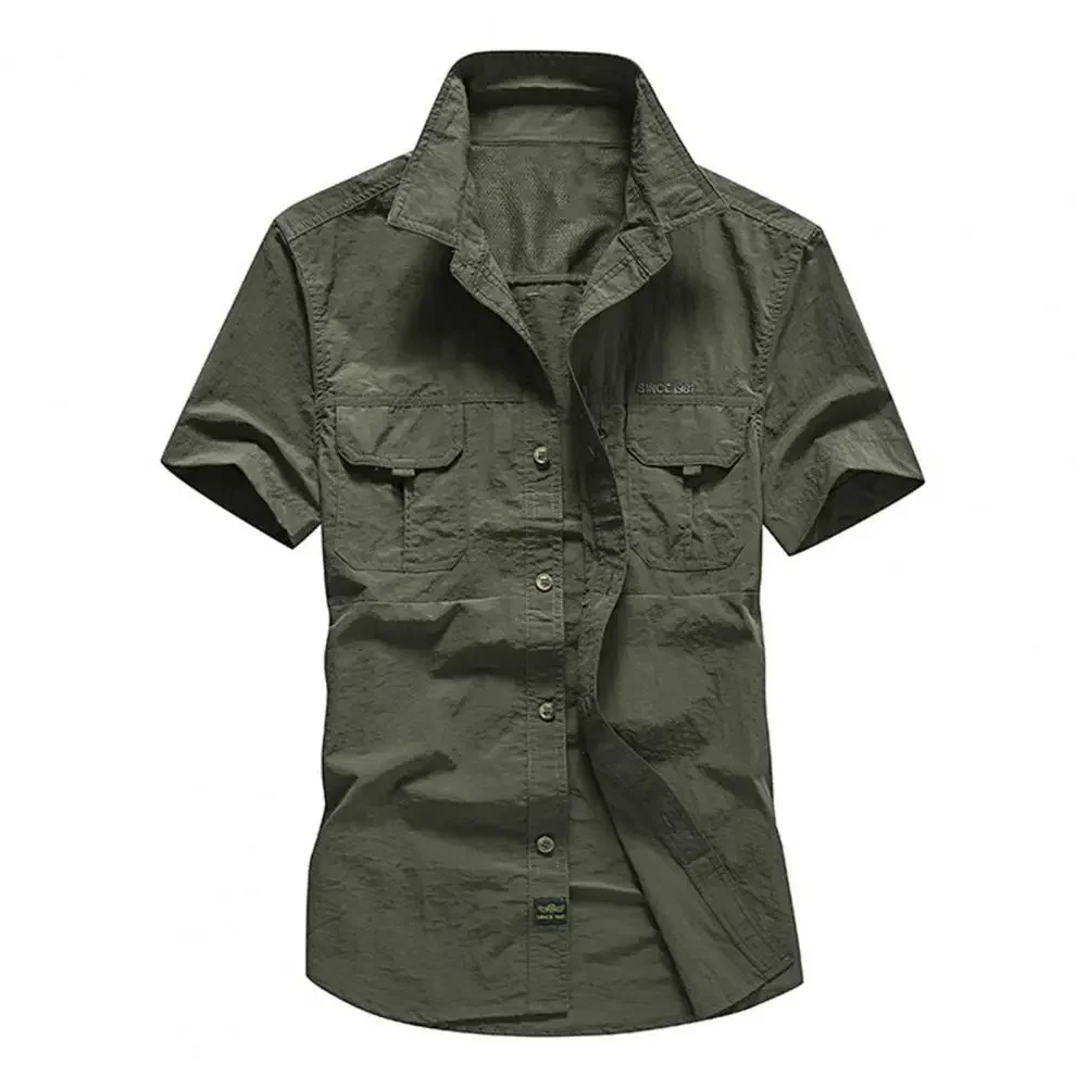 Camisa de poliéster de secado rápido para verano