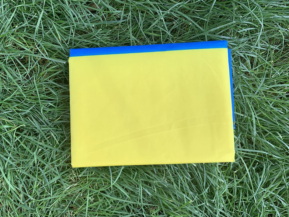 Bandera de Ucrania, poliéster azul y amarillo - imagen 5