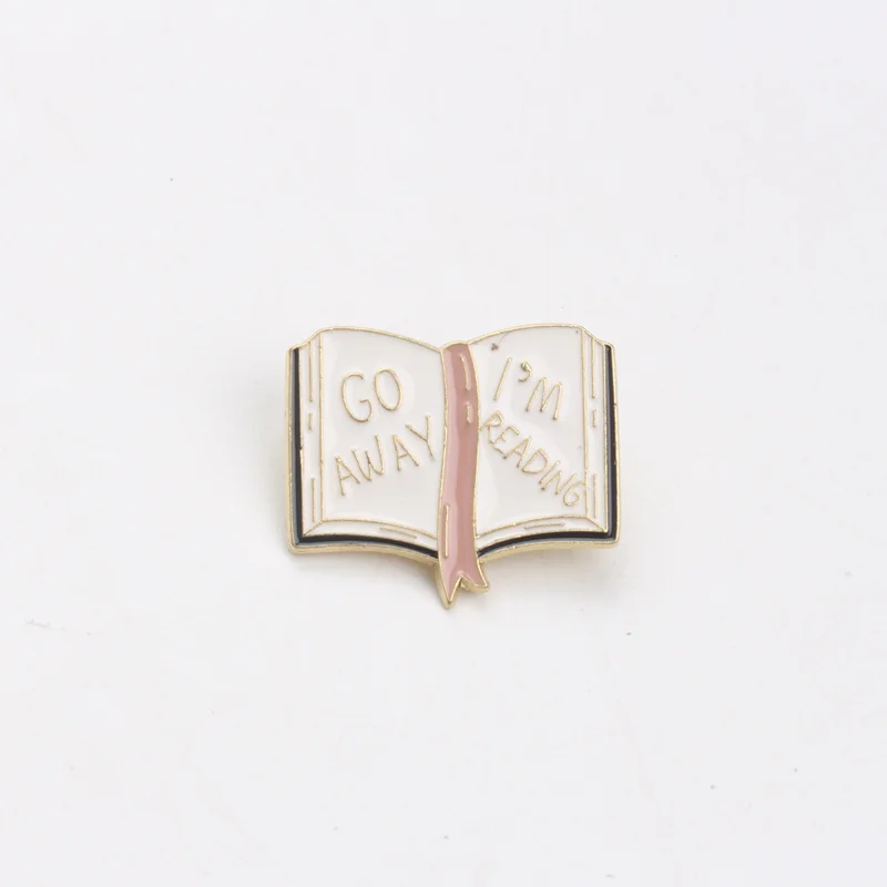 Broche de solapa en forma de libro amoroso para lectura - imagen 5