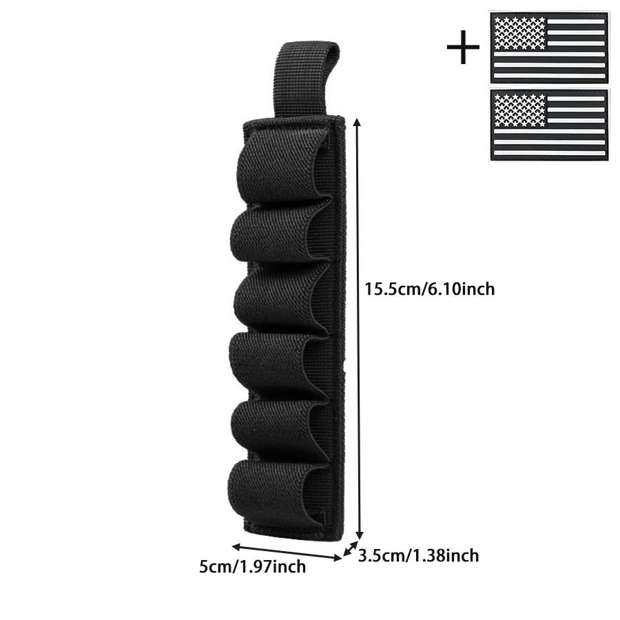 Bolsa táctica MOLLE de nailon ligero para herramientas con orificios