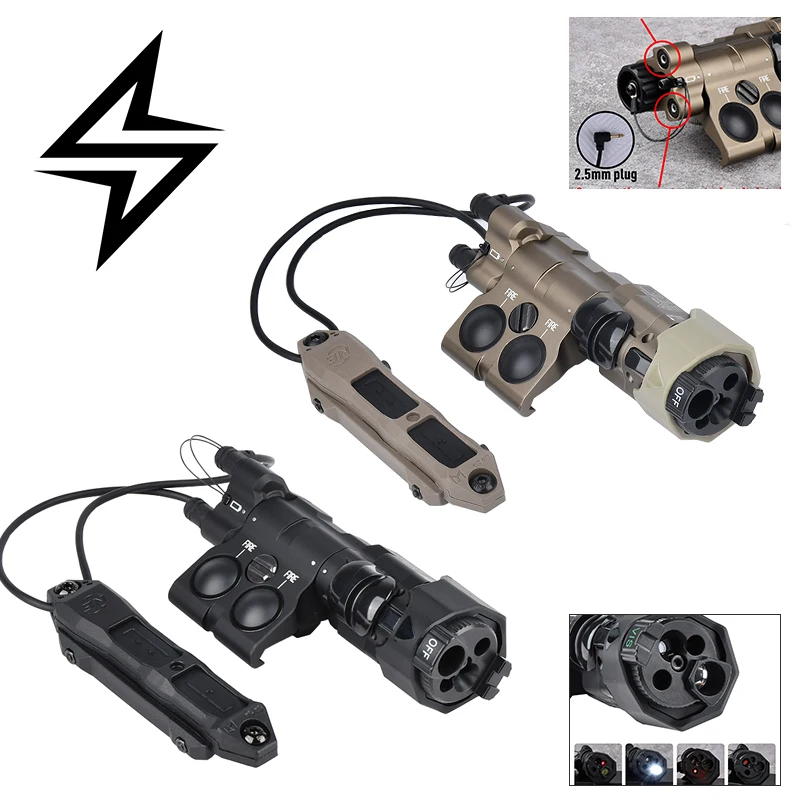 Indicador láser táctico WADSN MAWL metal, VIS/IR LED blanco